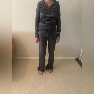 New! Jenni active novelty velour tracksuit size small jogger set